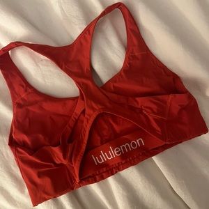 Lululemon red sports bra